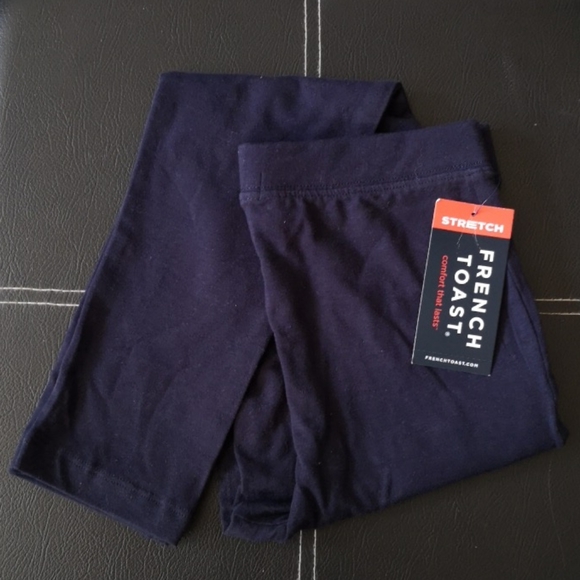 NWT French Toast Girls Navy Blue Leggings Size 7/8 - Picture 1 of 3